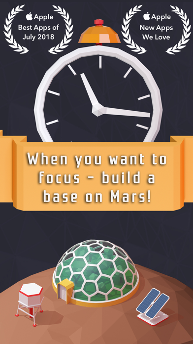 MarsCraft screenshot — focus timer
