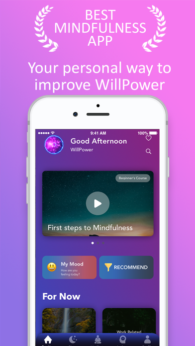 WillPower screenshot — daily tasks