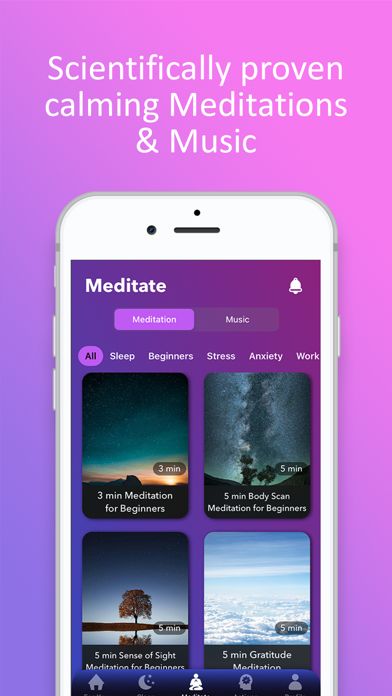 WillPower screenshot — meditation