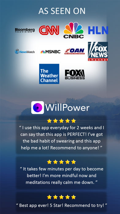 WillPower screenshot — habits